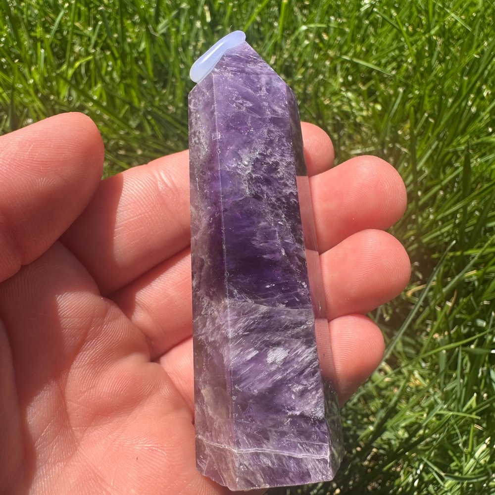 Purple Amethyst Crystal Tower